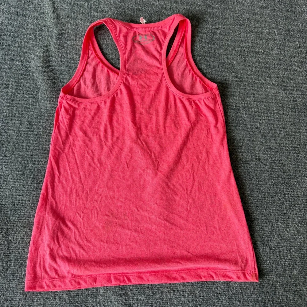 Under Armour Womens Threadborne HeatGear Racerback Tank Top Pink XS 2273
